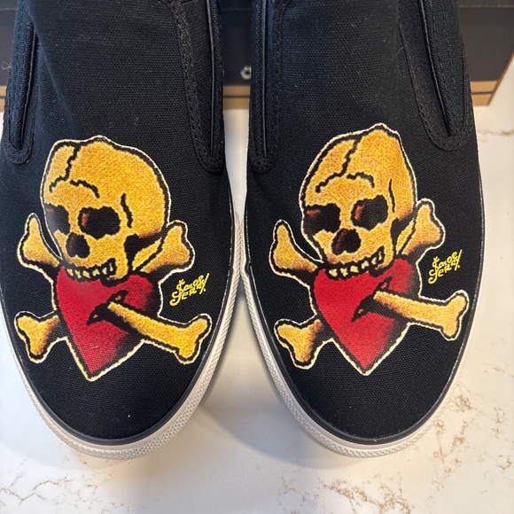 Brand New! Converse Slip On Canvas Skid Grip EV Sailor Jerry 100373 - Picture 2 of 4